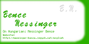bence messinger business card